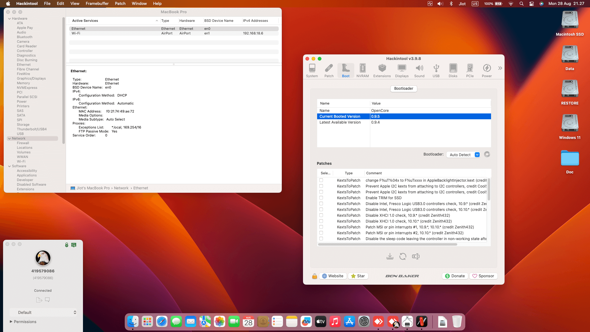 Asus ROG Strix G15 G512LI I565B6T 3rd [CometLake   Intel UHD 10Th Gen + I2C]   OpenCore 1